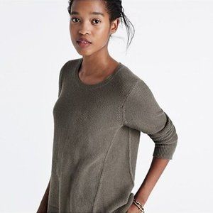 Madewell Riverside Texture Sweater Gray Size Small